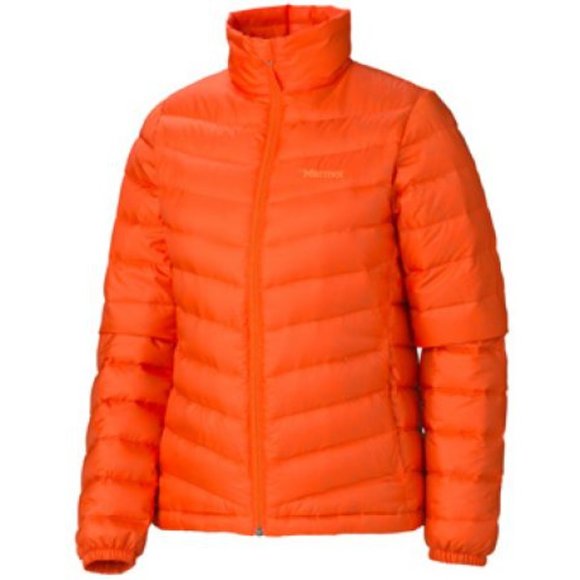 Mormot Jackets & Blazers - Marmot Jena Jacket Down Light 700 Fill Puffer Coat Orange Women's Medium H14327